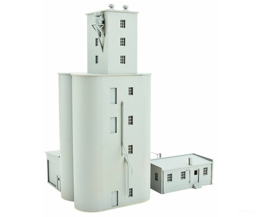 Walthers Cornerstone N 3860 Prairie Co-Op Elevator -- Kit Structures