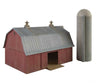Walthers Cornerstone N 3892 Meadowhead Barn And Silo -- Kit Structures