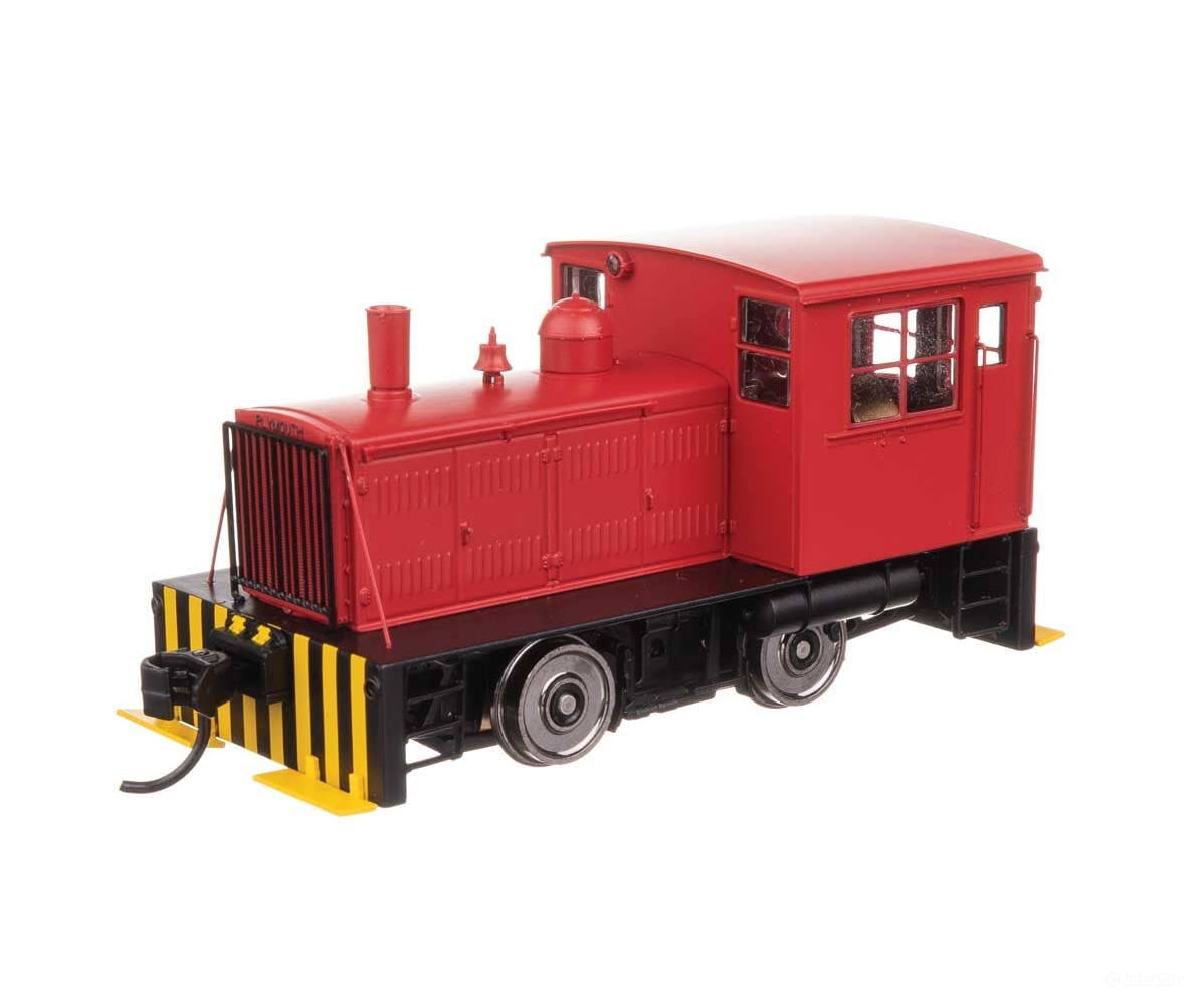 Walthers HO 10017 Plymouth ML-8 Industrial Switcher - Standard DC - Red with Pilot Stripes - Locomotives