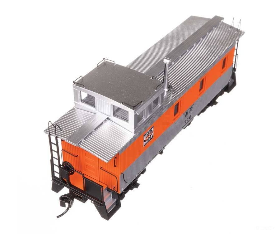 Walthers HO 103265 30’ GTW Style Wood Caboose with Offset Coupola - Ready To Run - Western Pacific(TM) #726 Freight Cars