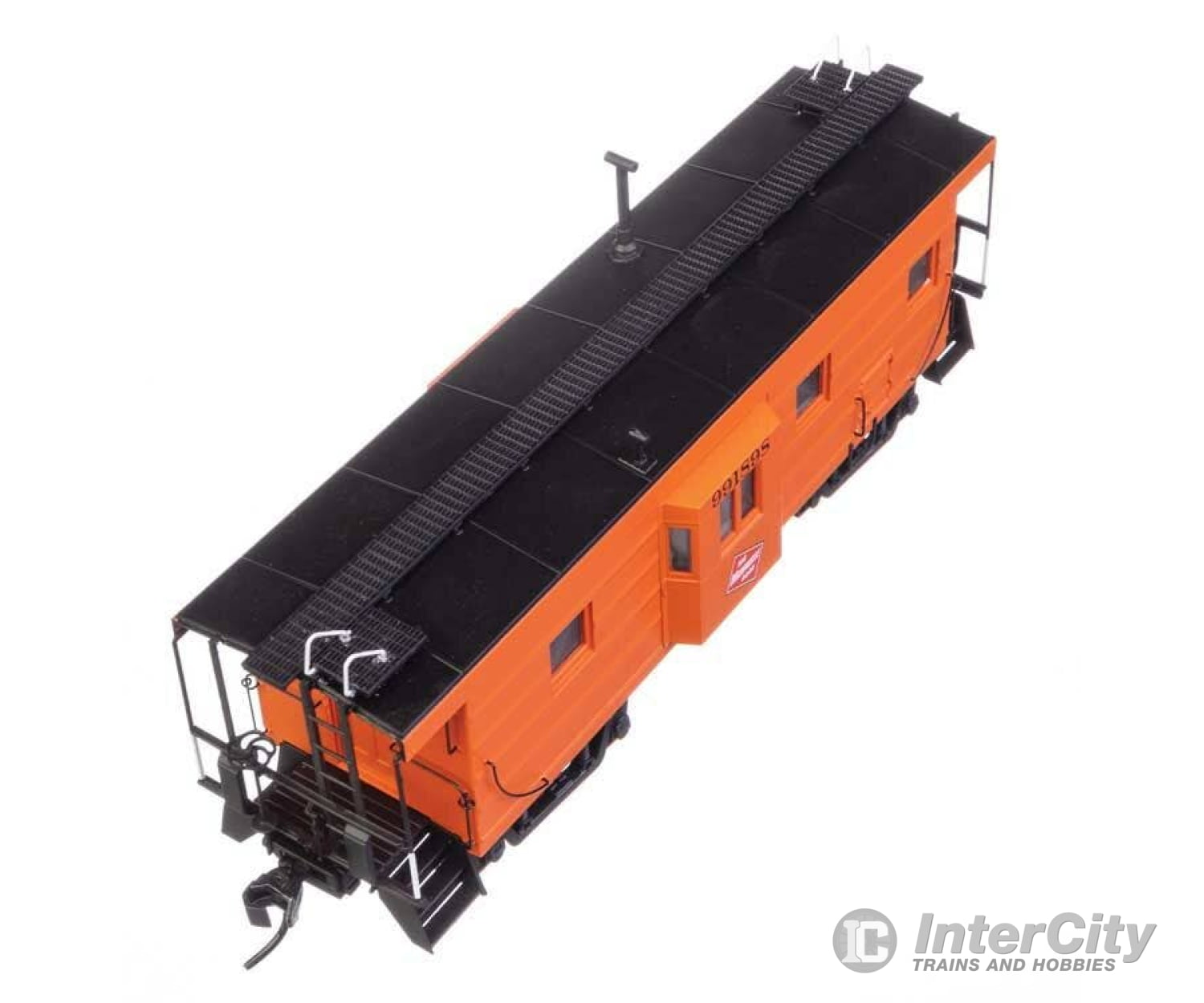 Walthers HO 103656 Milwaukee Road Rib Sided Caboose - Milwaukee Road #991898 (orange black; oil stove) Freight Cars
