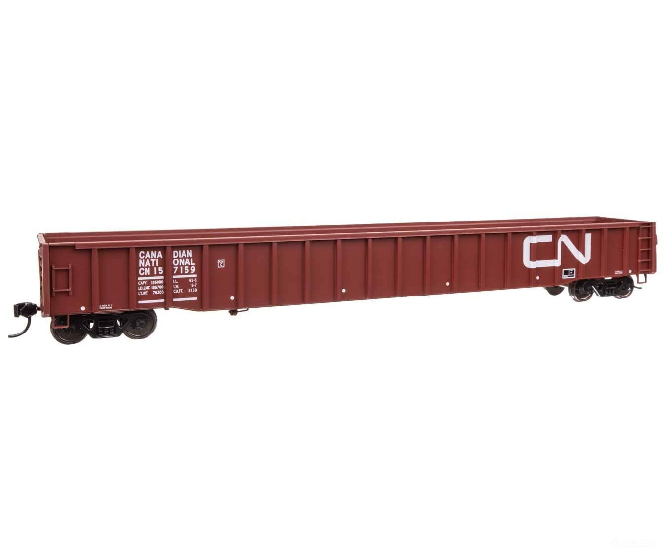 Walthers HO 105416 65’ Thrall Mill Gondola - Ready To Run - Canadian National #157159 - Freight Cars