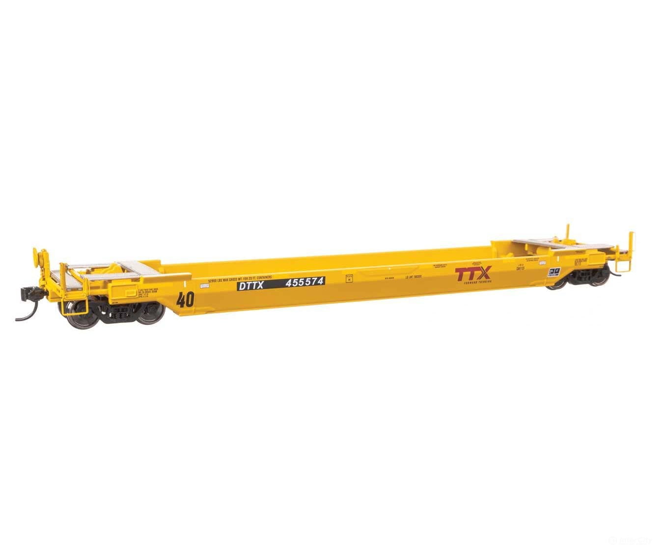 Walthers HO 109142 Gunderson Rebuilt All-Purpose 40’ Well Car - Ready-To-Run - DTTX (Forward Thinking) #455574