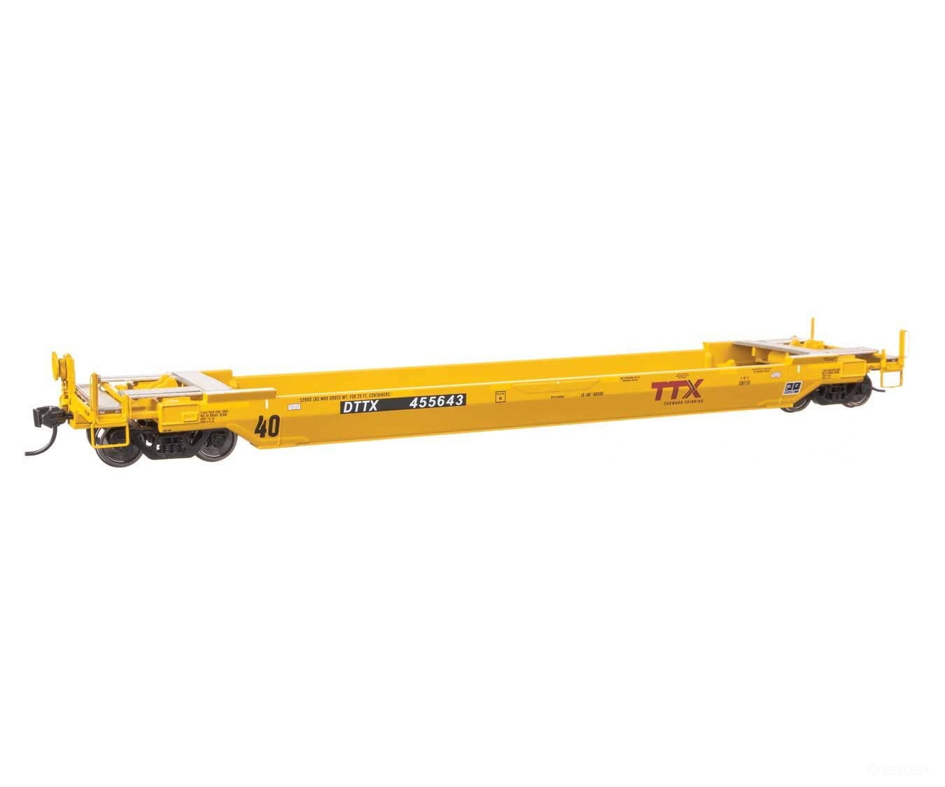 Walthers HO 109143 Gunderson Rebuilt All-Purpose 40’ Well Car - Ready-To-Run - DTTX (Forward Thinking) #455643