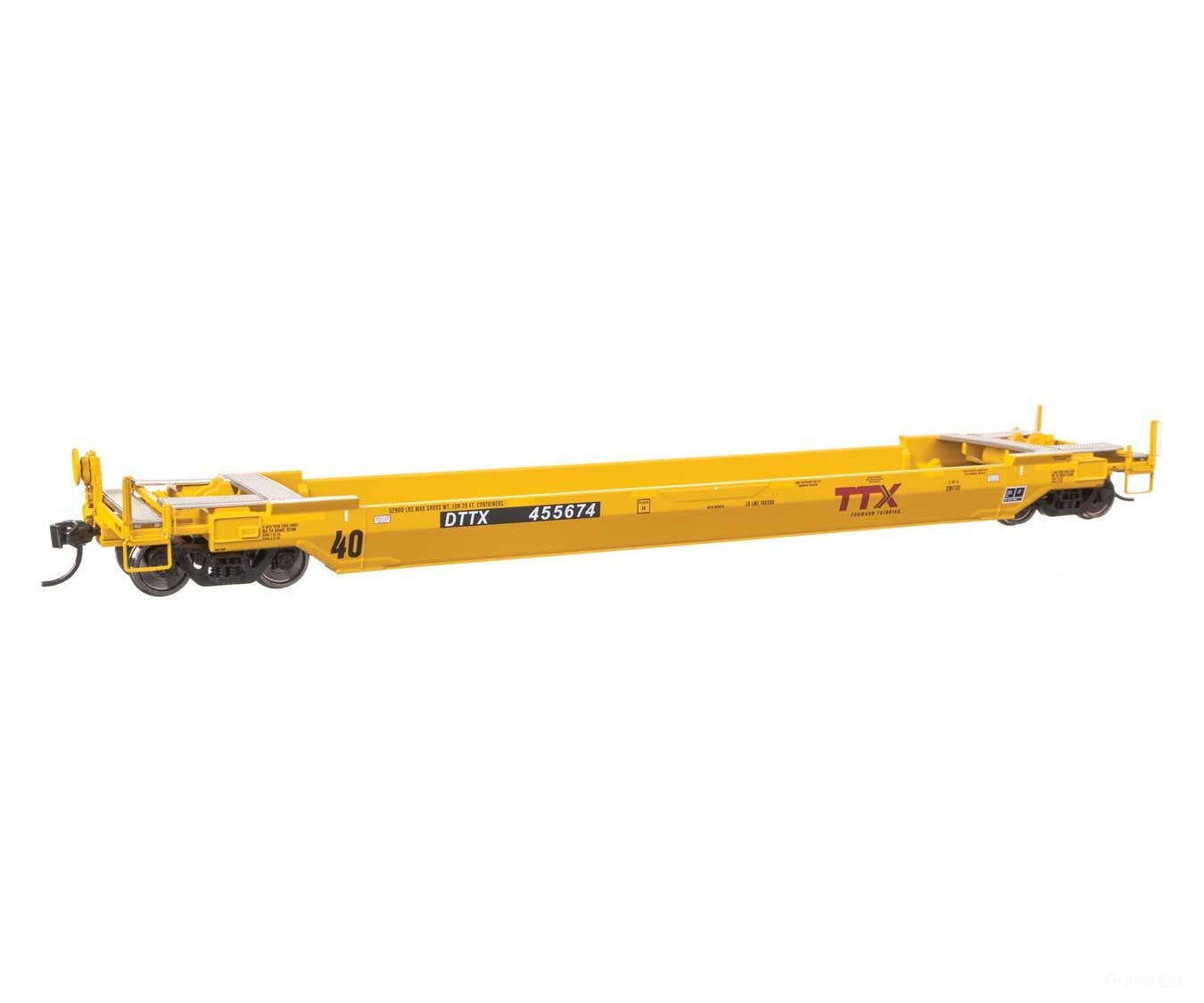 Walthers HO 109145 Gunderson Rebuilt All-Purpose 40’ Well Car - Ready-To-Run - DTTX (Forward Thinking) #455674
