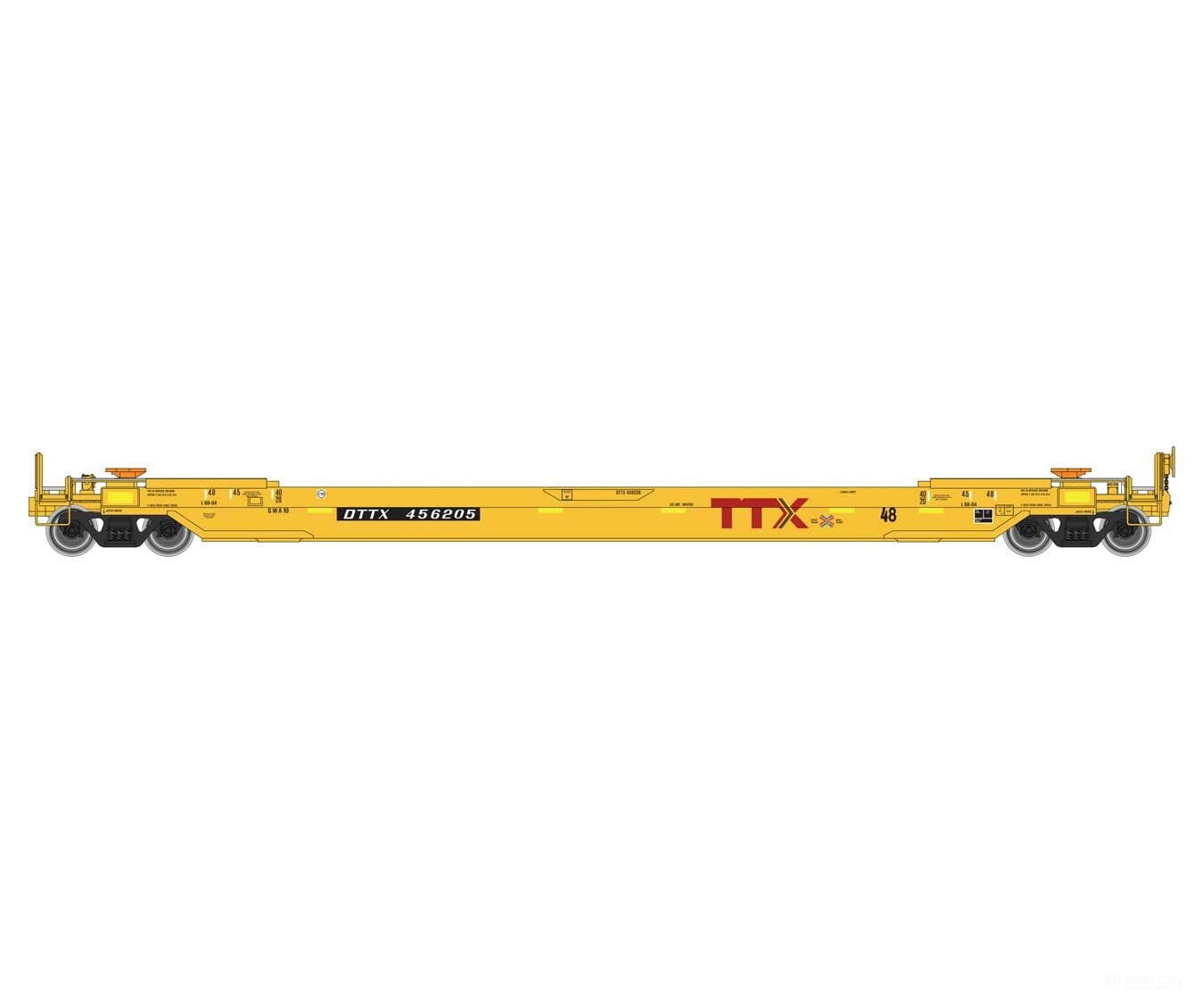 Walthers HO 109223 Gunderson As-Built All-Purpose 48’ Well Car - TTX #456205 Freight Cars
