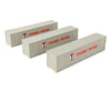 Walthers HO 18205 40’ Flat Panel Container - 3-Pack - Yang Ming Freight Loads & Containers