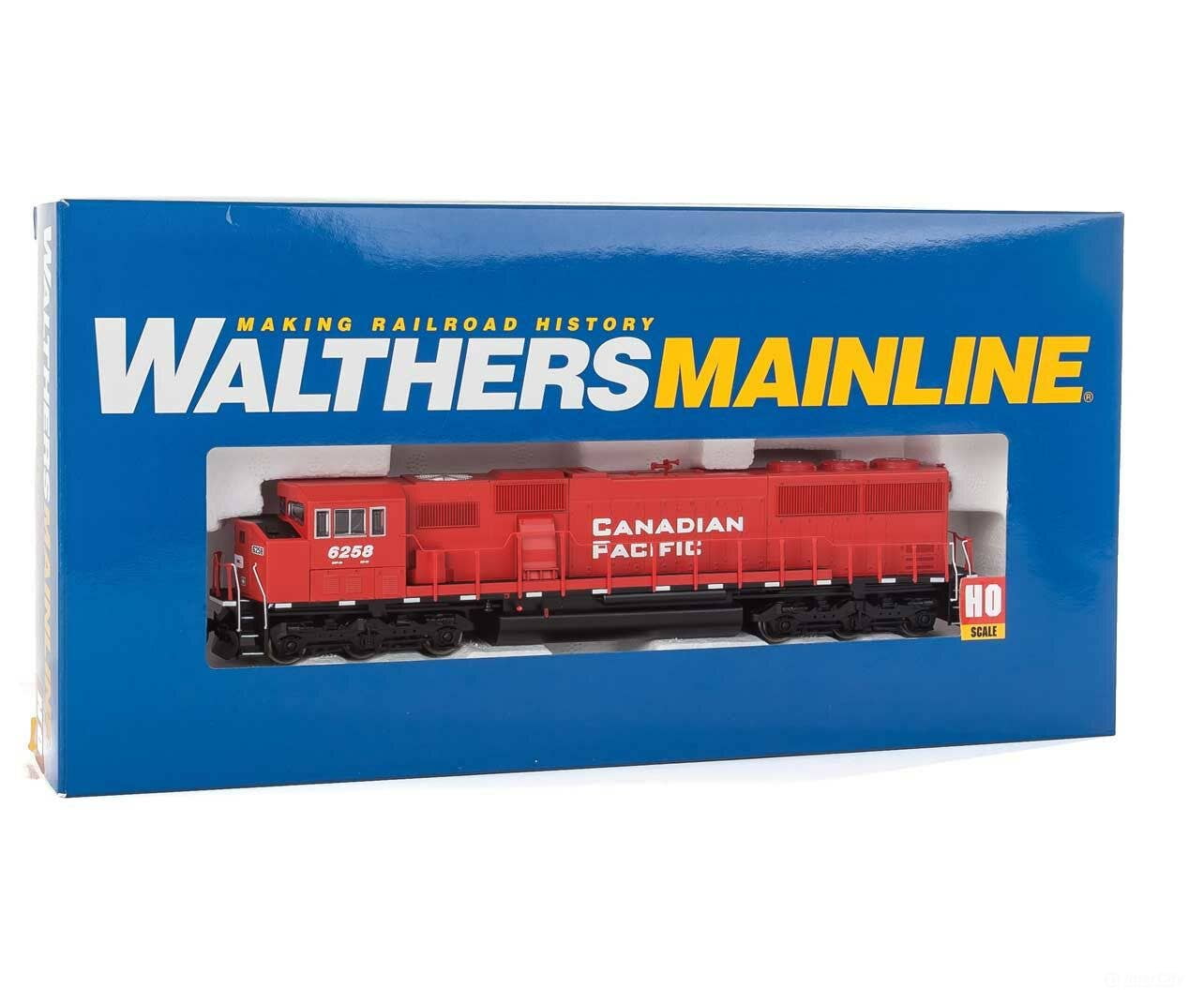 Walthers HO 20305 EMD SD60M with 3-Piece Windshield - ESU(R) Sound & DCC - Canadian Pacific #6258 (red white black)