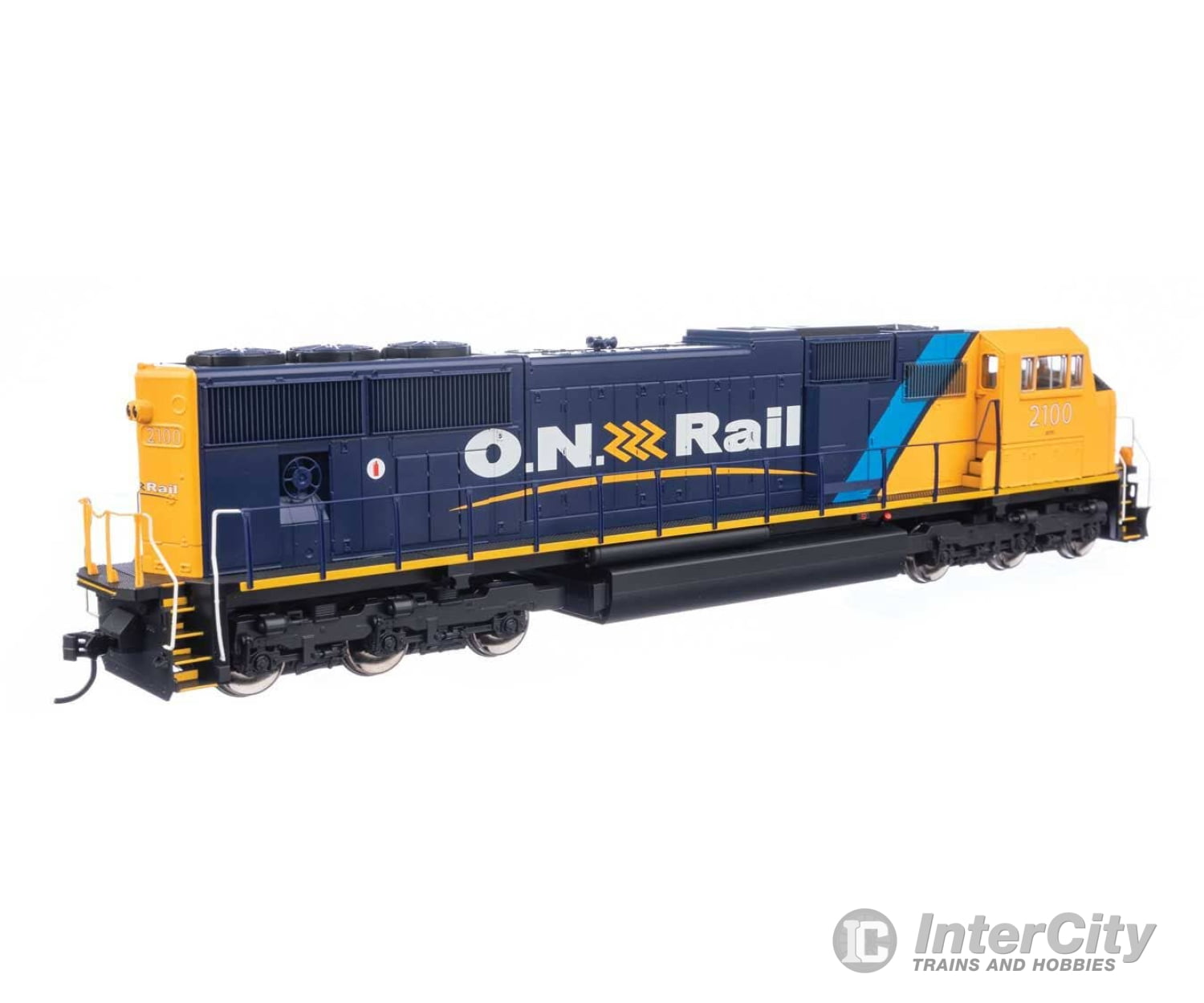 Walthers Ho 21013 Emd Sd75I - Esu(R) Sound & Dcc Ontario Northland #2100 (Blue Yellow Black)