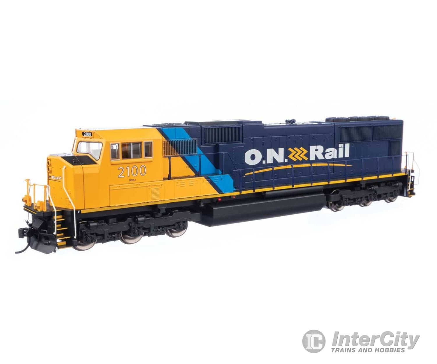 Walthers Ho 21013 Emd Sd75I - Esu(R) Sound & Dcc Ontario Northland #2100 (Blue Yellow Black)