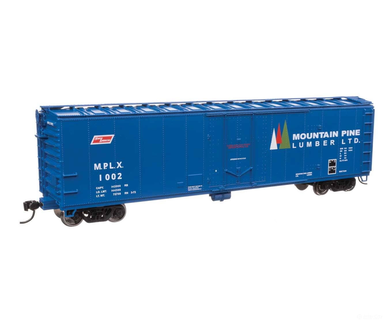 Walthers HO 2862 50’ PC&F Insulated Boxcar - Mountain Pine Lumber #1002 - Freight Cars