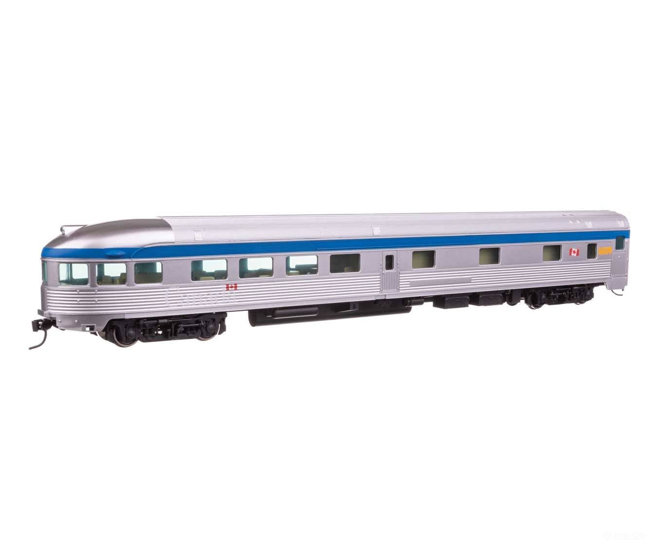 Walthers HO 30070 85’ Budd Baggage-Lounge - VIA Rail Passenger Cars