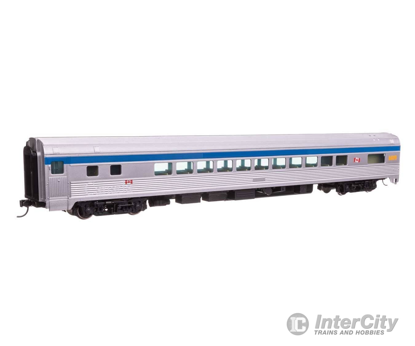 Walthers HO 30212 85’ Budd Small-Window Coach - VIA Rail Passenger Cars