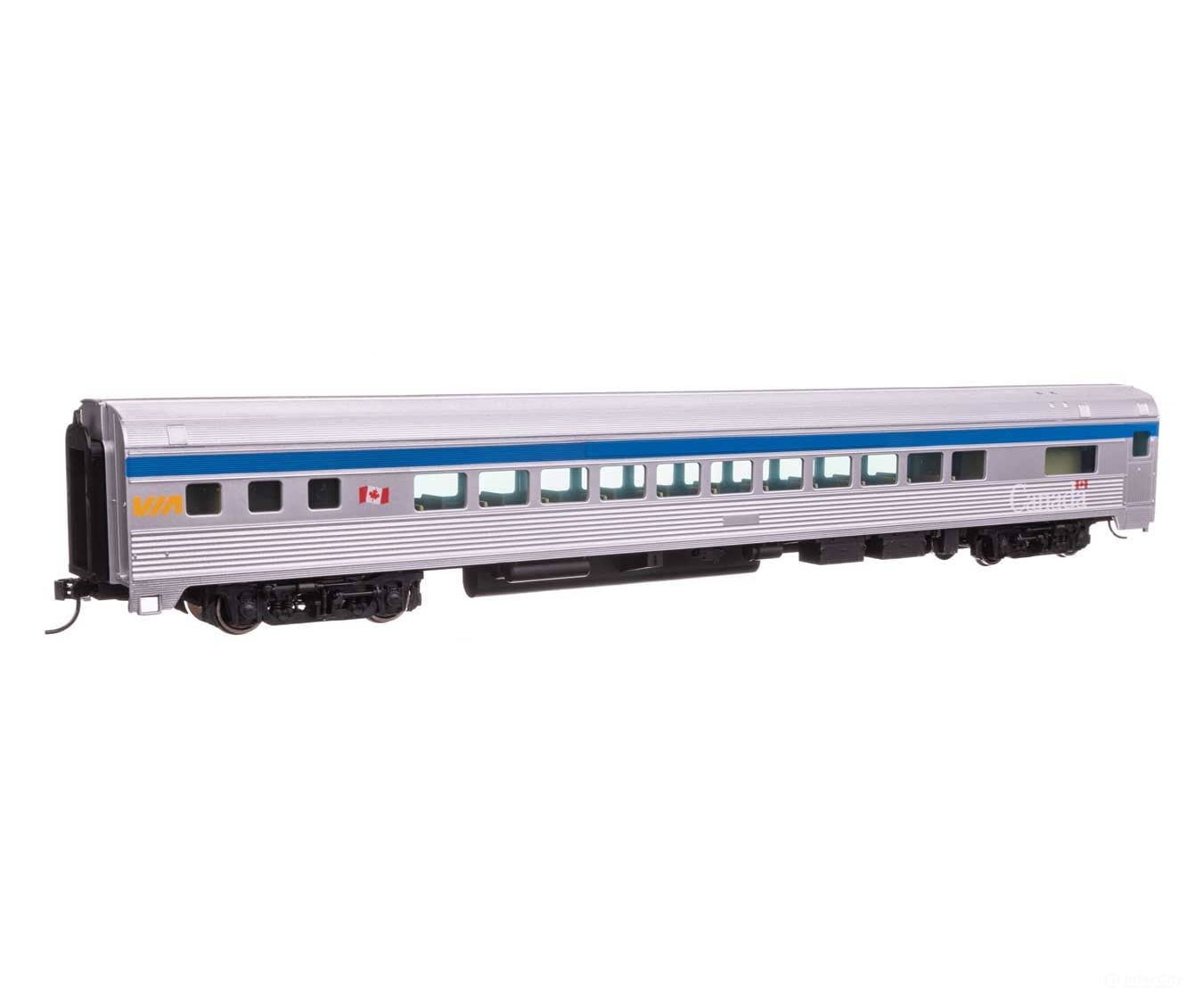Walthers HO 30212 85’ Budd Small-Window Coach - VIA Rail Passenger Cars