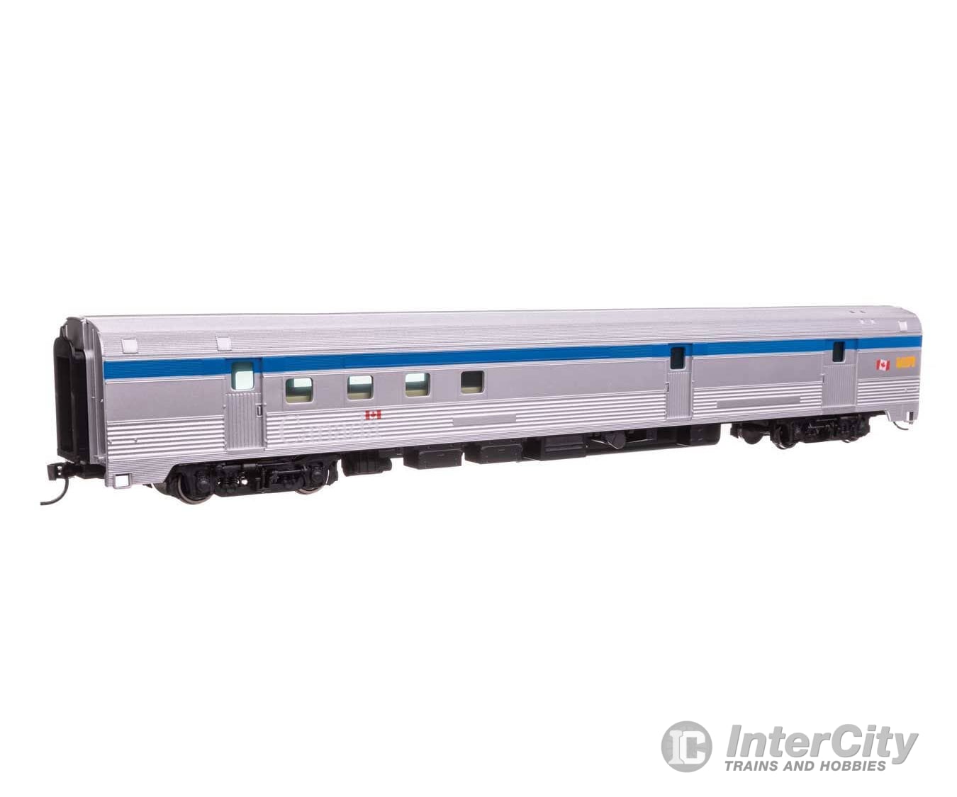 Walthers HO 30318 85’ Budd Baggage-Railway Post Office - Ready To Run - VIA Rail Passenger Cars