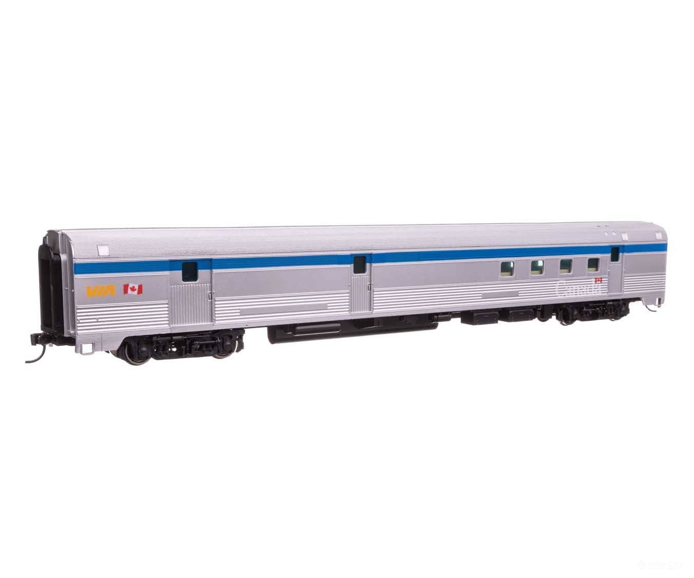 Walthers HO 30318 85’ Budd Baggage-Railway Post Office - Ready To Run - VIA Rail Passenger Cars