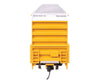 Walthers HO 3113 60’ High Cube Plate F Horizontal Post Boxcar - TTX TBOX #664008 (yellow black Standard Lettering)