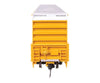 Walthers HO 3113 60’ High Cube Plate F Horizontal Post Boxcar - TTX TBOX #664008 (yellow black Standard Lettering)