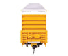 Walthers HO 3114 60’ High Cube Plate F Horizontal Post Boxcar - TTX TBOX #664166 (yellow black Standard Lettering)