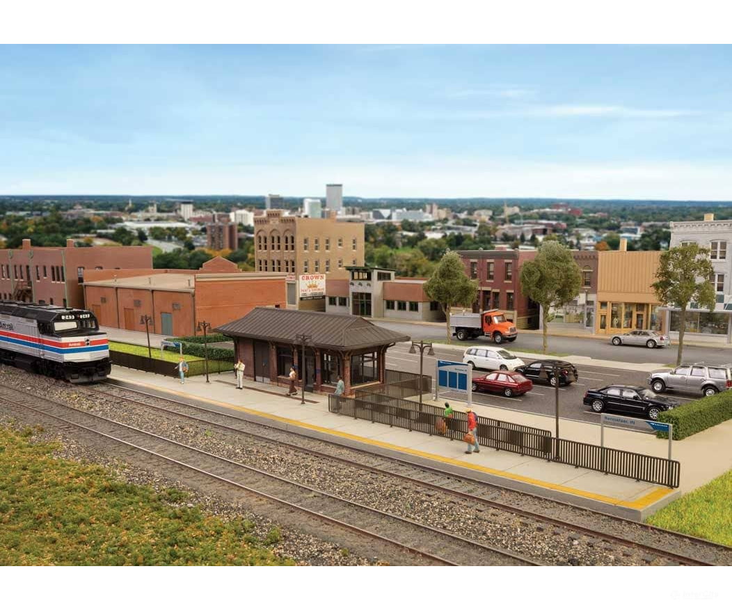 Walthers HO 3392 Amtrak(R) Rural Station - Kit - Structures