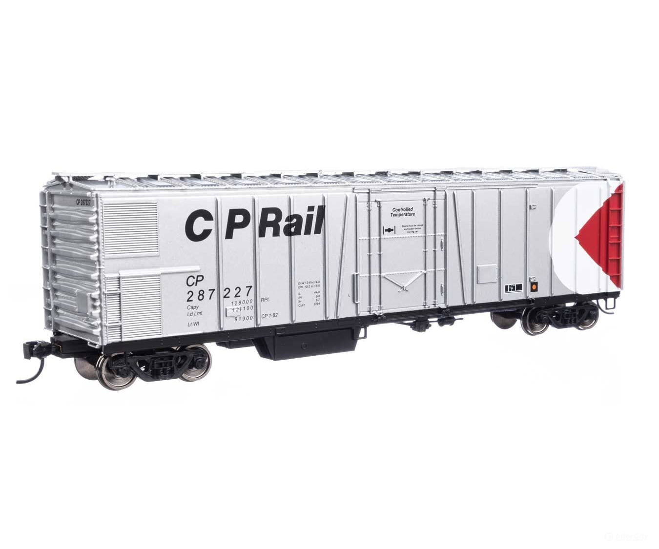 Walthers HO 3785 50’ AAR Mechanical Refrigerator Car - Ready-to-Run - Canadian Pacific #287227 - Freight Cars