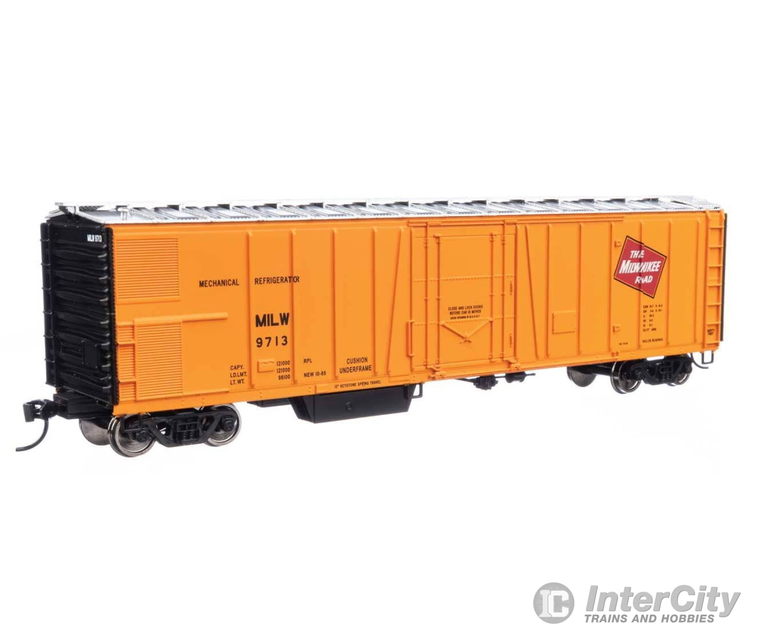 Walthers HO 3789 50’ AAR Mechanical Refrigerator Car - Milwaukee Road #9713 Freight Cars