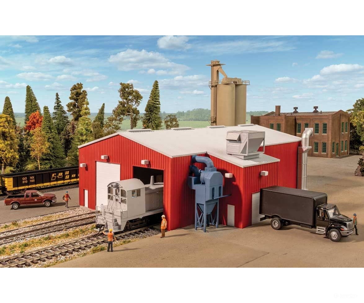 Walthers HO 3909 Railroad Paint Shop - Kit Structures