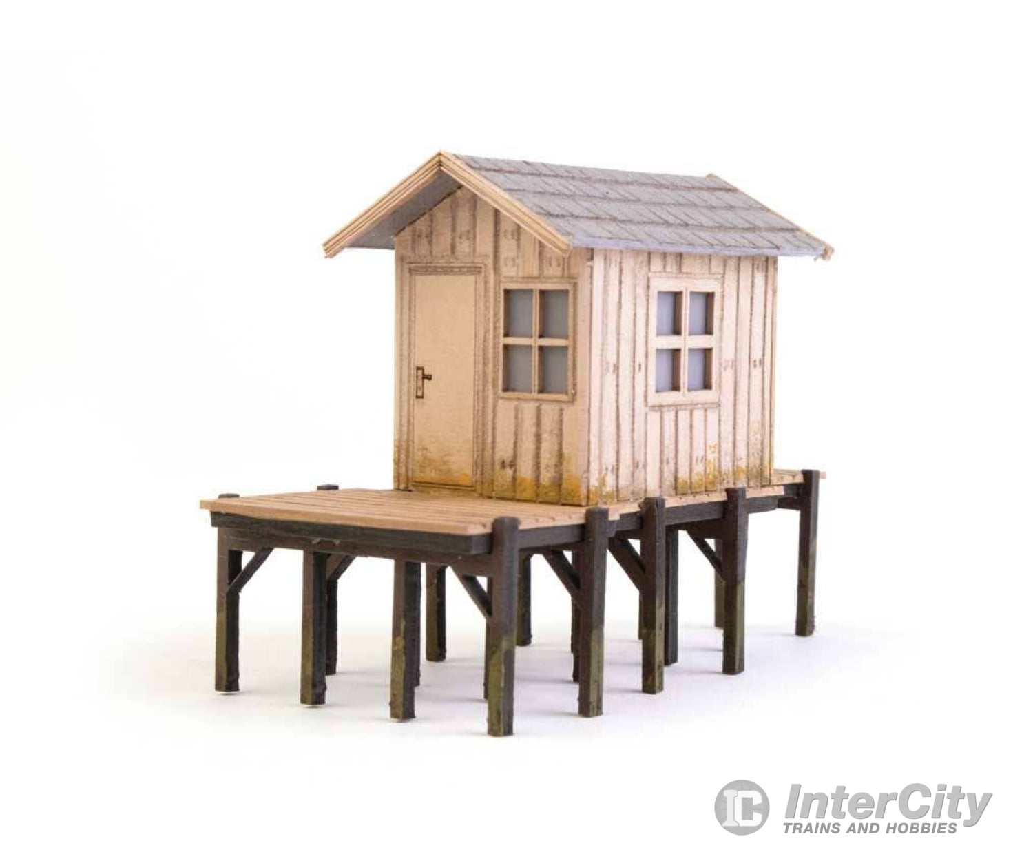 Walthers Ho 4110 Fisherman’s Shanty - Laser-Cut Wood Kit 3-9/64 X 1-1/2 2-1/8’’ 8 3.7 5.4Cm