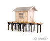 Walthers Ho 4110 Fisherman’s Shanty - Laser-Cut Wood Kit 3-9/64 X 1-1/2 2-1/8’’ 8 3.7 5.4Cm