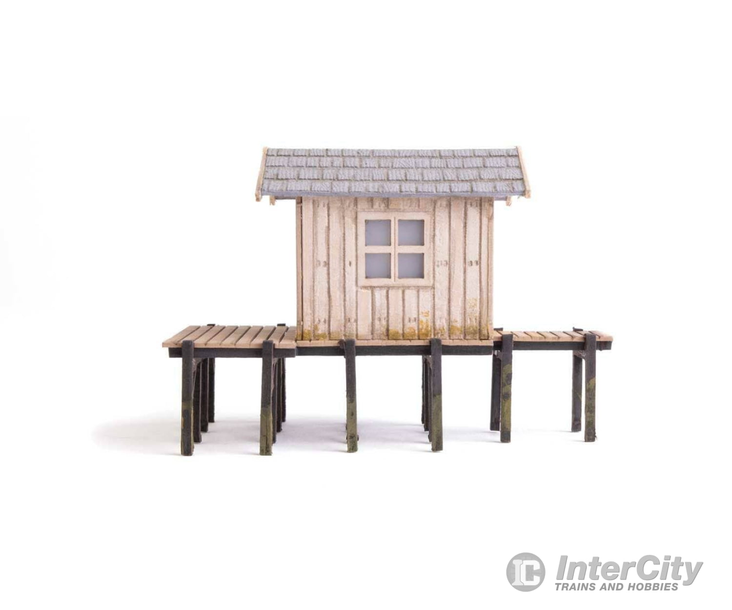 Walthers Ho 4110 Fisherman’s Shanty - Laser-Cut Wood Kit 3-9/64 X 1-1/2 2-1/8’’ 8 3.7 5.4Cm