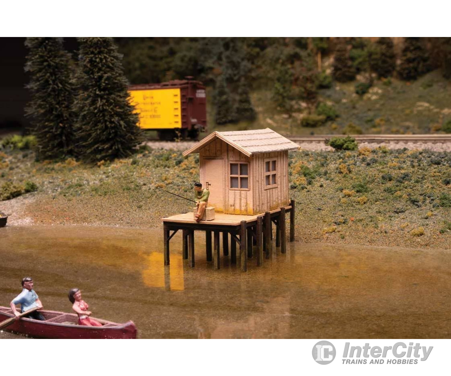 Walthers Ho 4110 Fisherman’s Shanty - Laser-Cut Wood Kit 3-9/64 X 1-1/2 2-1/8’’ 8 3.7 5.4Cm