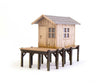 Walthers Ho 4110 Fisherman’s Shanty - Laser-Cut Wood Kit 3-9/64 X 1-1/2 2-1/8’’ 8 3.7 5.4Cm