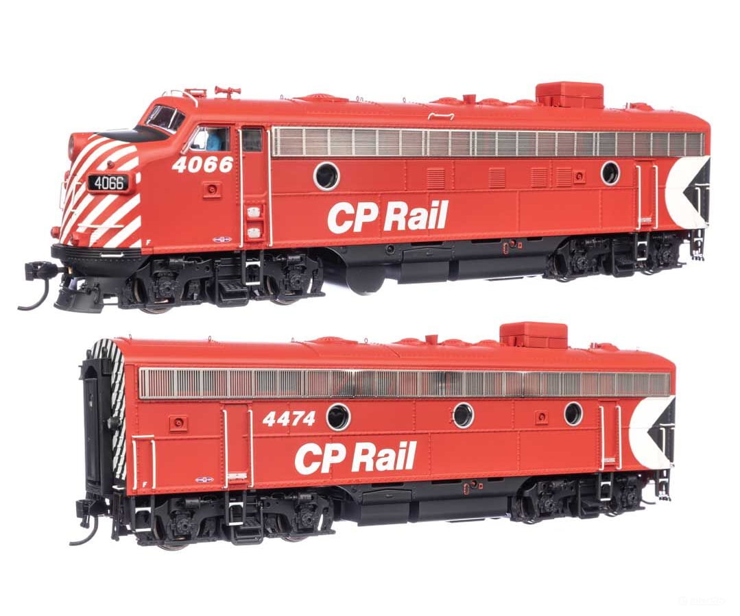 Walthers Ho 42550 Emd Fp7 & F7B - Loksound 5 Sound Dcc -- Canadian Pacific #4066 4474 (Red White
