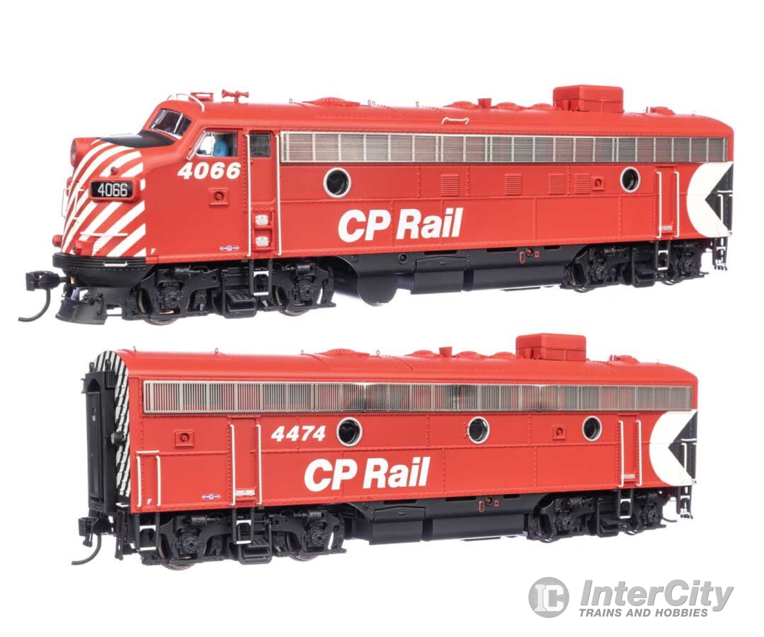 Walthers Ho 42550 Emd Fp7 & F7B - Loksound 5 Sound Dcc -- Canadian Pacific #4066 4474 (Red White