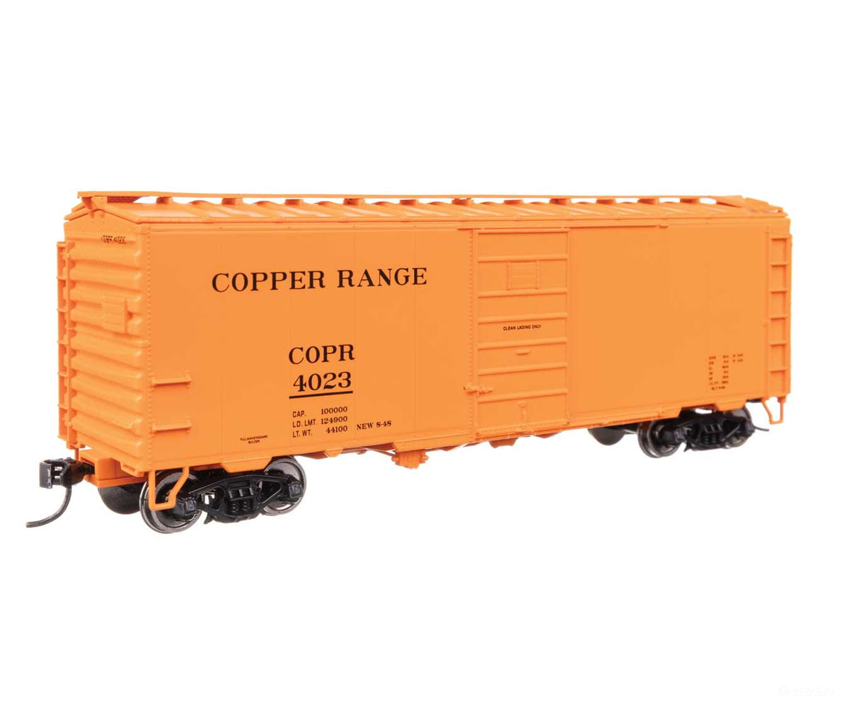 Walthers HO 45510 40’ PS-1 Boxcar - Copper Range #4023 - Freight Cars