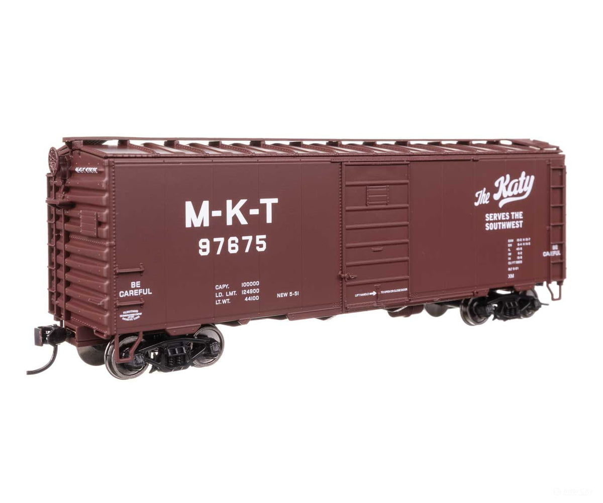 Walthers HO 45513 40’ PS-1 Boxcar - Missouri-Kansas-Texas(TM) #97675 - Freight Cars