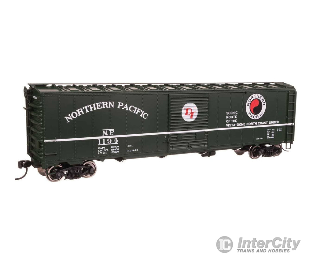 Walthers HO 46522 50’ AAR Single Door Boxcar - Ready to Run - Northern Pacific #1194 Freight Cars