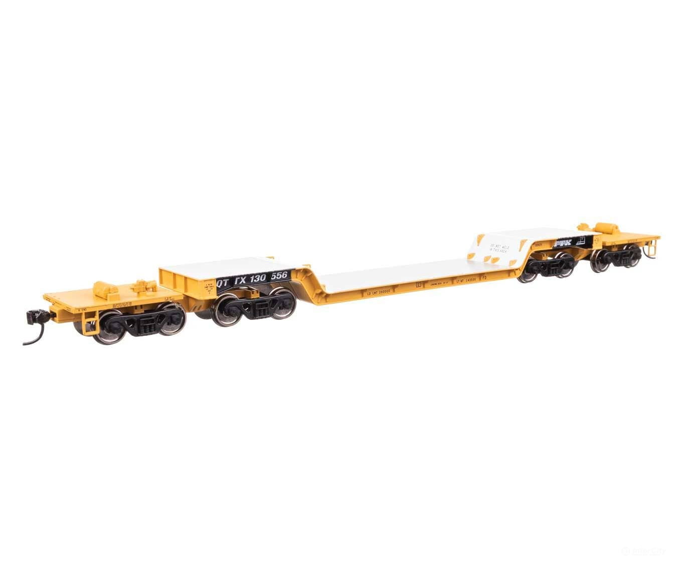 Walthers HO 50237 81’ 8-Axle Depressed Center Flatcar - TTX QTTX #130556 Freight Cars