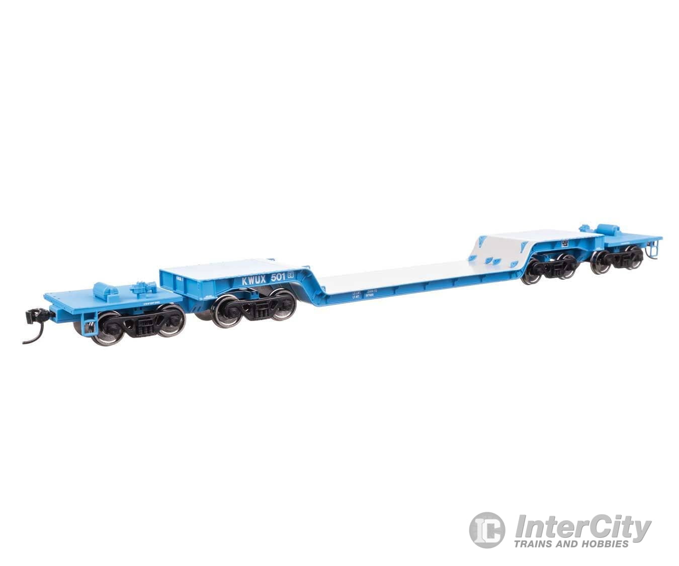 Walthers HO 50240 81’ 8-Axle Depressed Center Flatcar - Siemens Westinghouse KWUX #501 Freight Cars