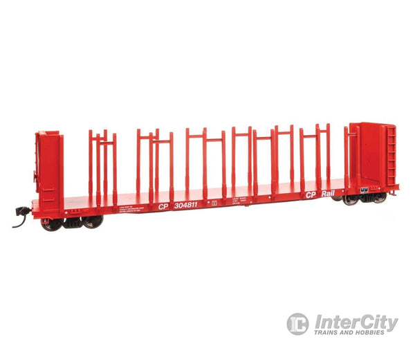 Walthers HO 50804 63’ Pulpwood Flatcar - Ready to Run - Canadian Pacific #304811 Freight Cars