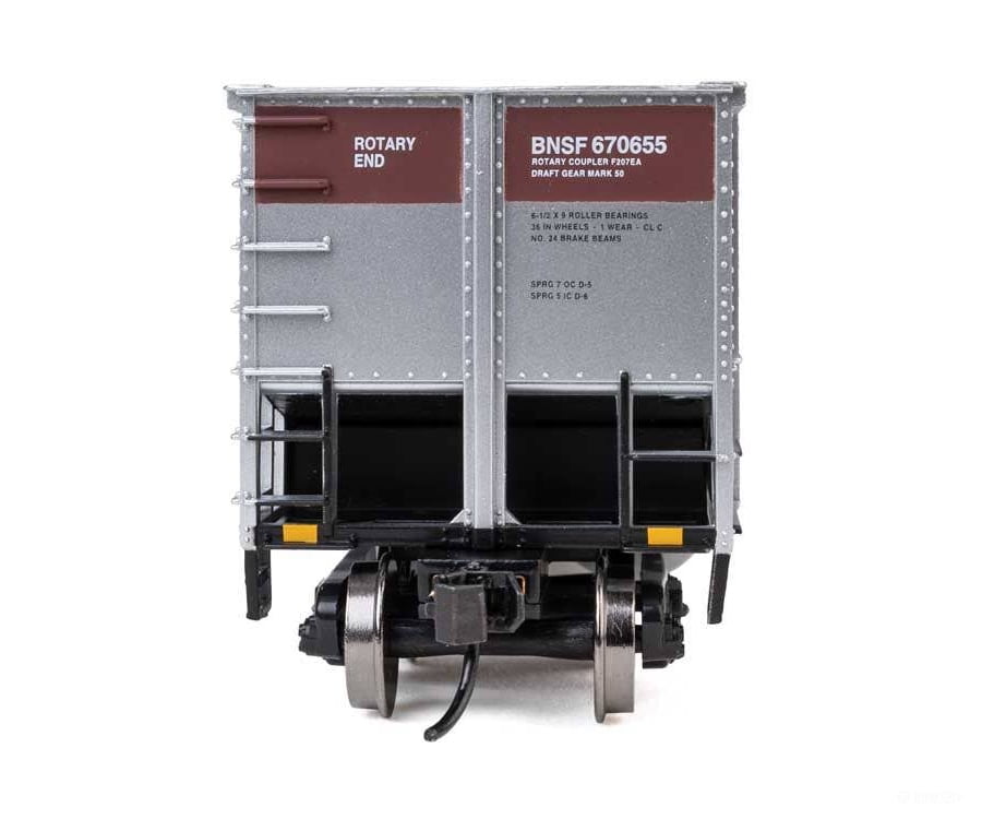 Walthers HO 55909 50’ Bethgon Coalporter Gondola 3-Pack - BNSF #670566 #670614 #670655 - Freight Cars