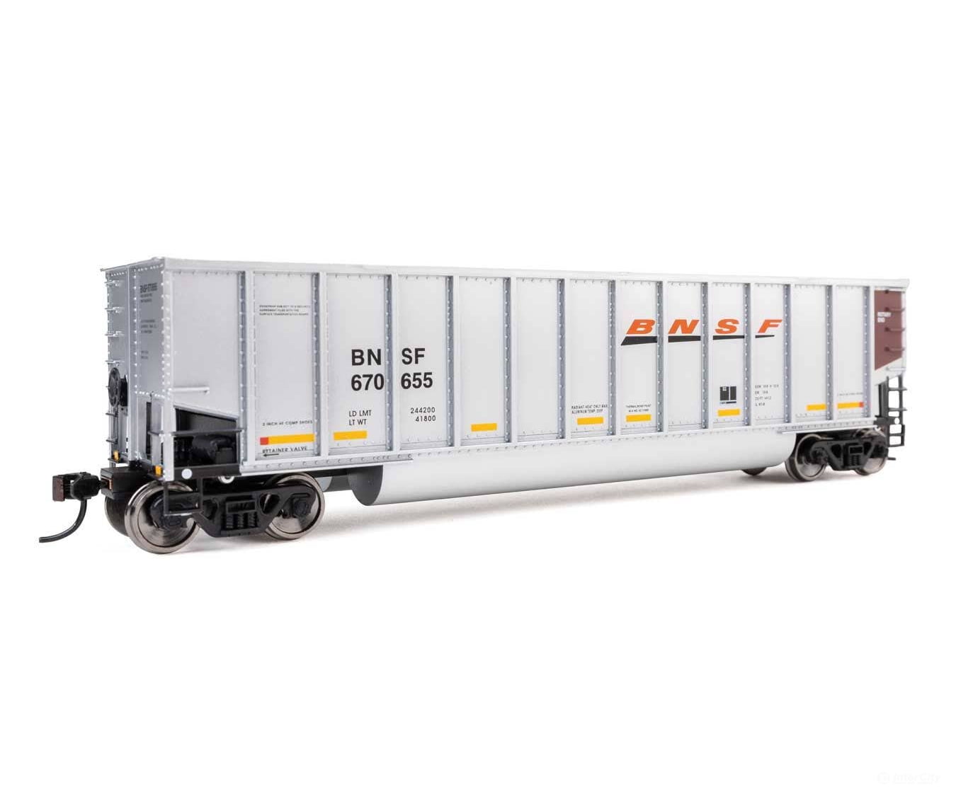 Walthers HO 55909 50’ Bethgon Coalporter Gondola 3-Pack - BNSF #670566 #670614 #670655 - Freight Cars