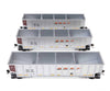 Walthers HO 55910 50’ Bethgon Coalporter Gondola 3-Pack - BNSF #670668 #670699 #670701 - Freight Cars