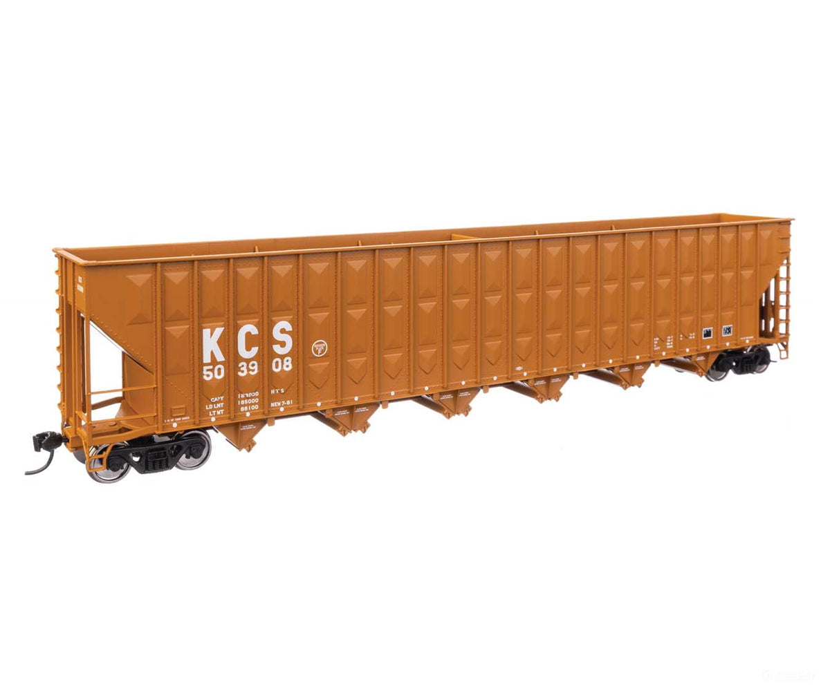 Walthers HO 56348 73’ Greenville 7,000 Cubic Foot Wood Chip Hopper - Kansas City Southern #503908 - Freight Cars