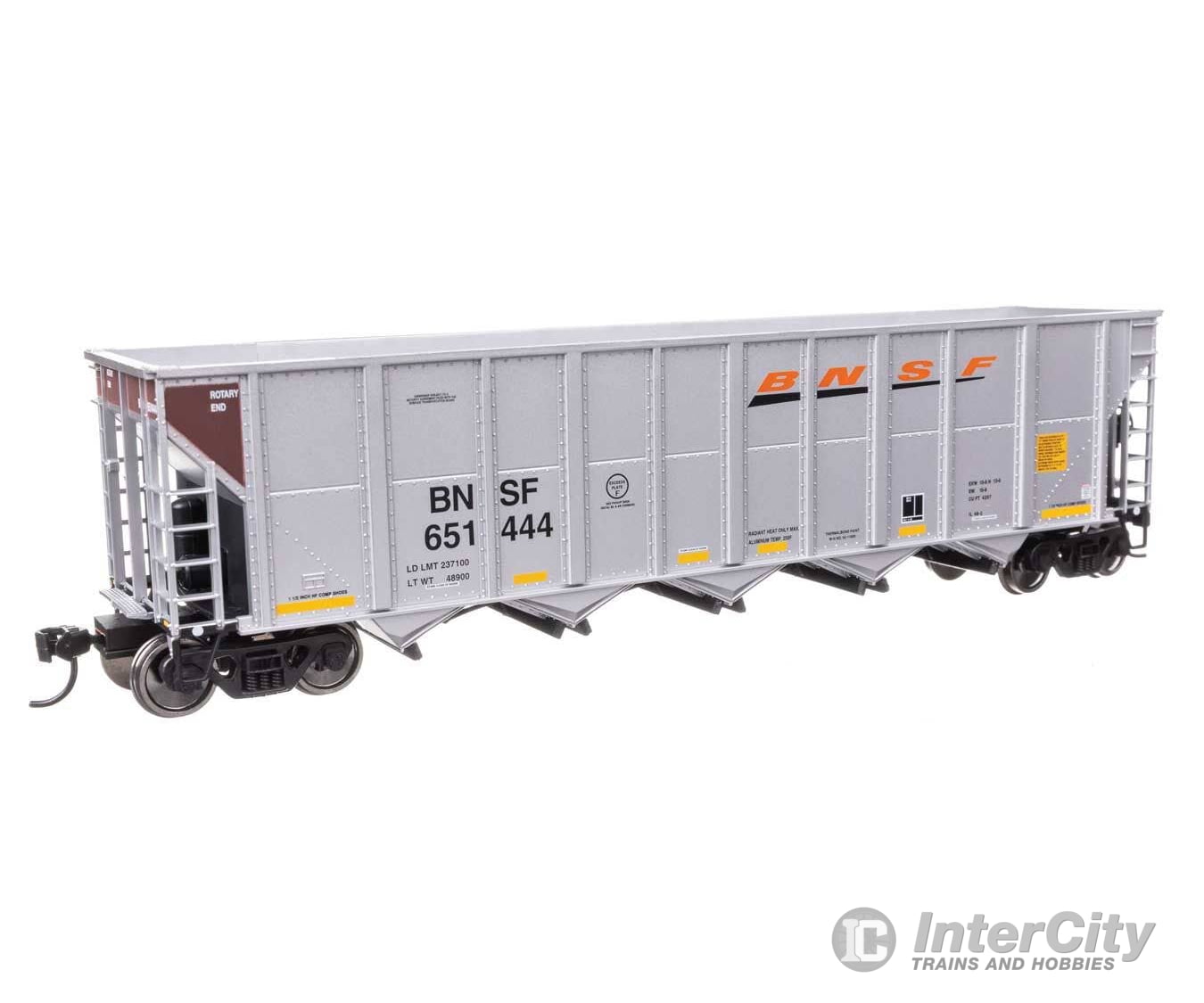 Walthers HO 56870 50’ RD-4 Hopper 3-Pack - BNSF #651444 6511482 651551 Freight Cars