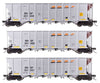 Walthers HO 56870 50’ RD-4 Hopper 3-Pack - BNSF #651444 6511482 651551 Freight Cars