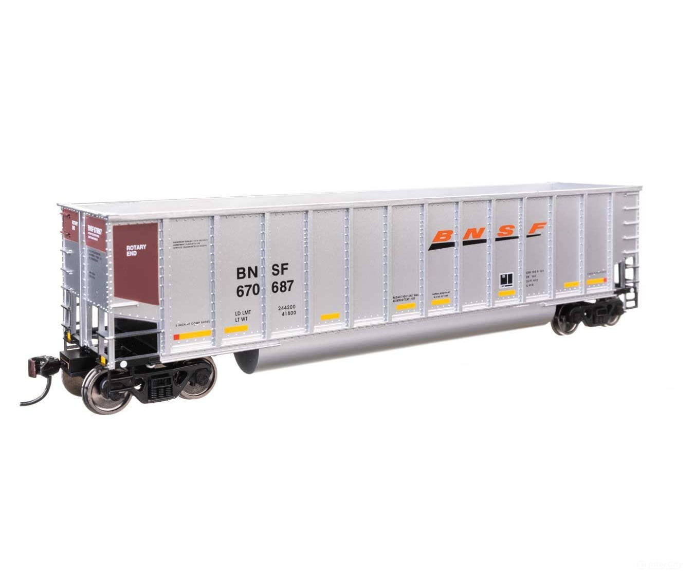 Walthers HO 57202 50’ Bethgon Coalporter Gondola - BNSF #670687 - Freight Cars