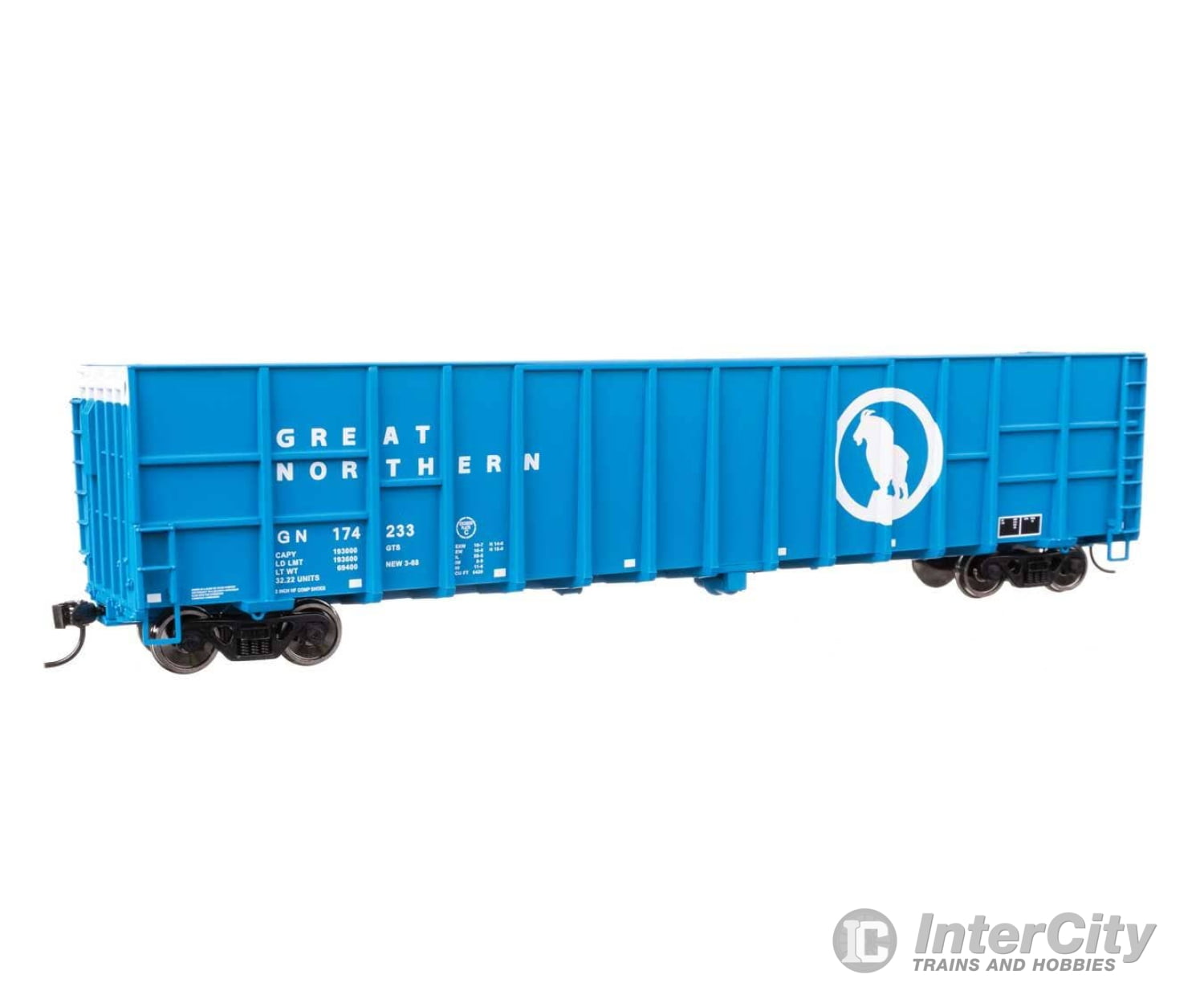 Walthers HO 6113 61’ Wood Chip Gondola - Ready To Run - Great Northern #174233 Freight Cars
