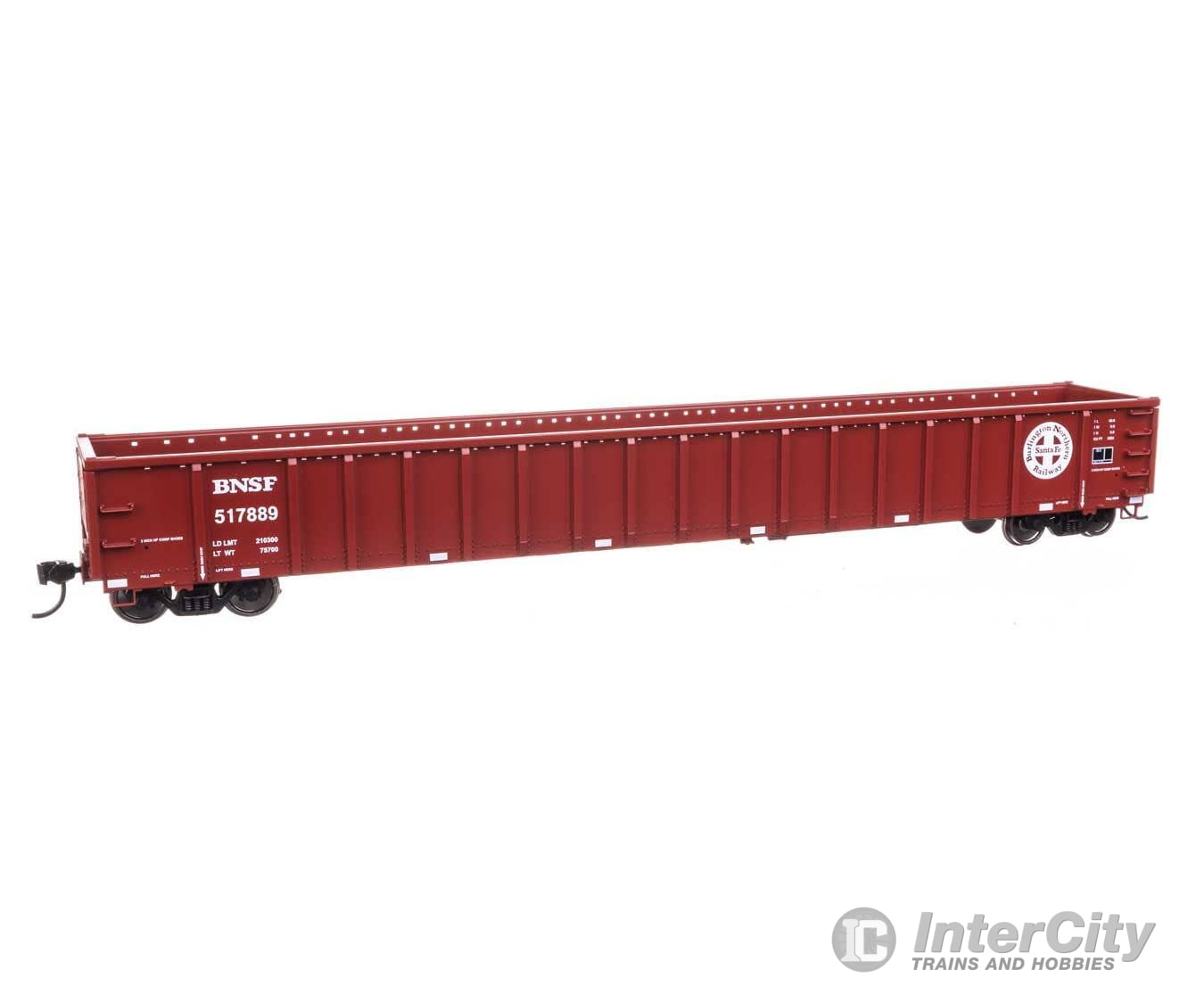 Walthers HO 6461 68’ Railgon Gondola - Ready To Run - BNSF Railway #517889 Freight Cars
