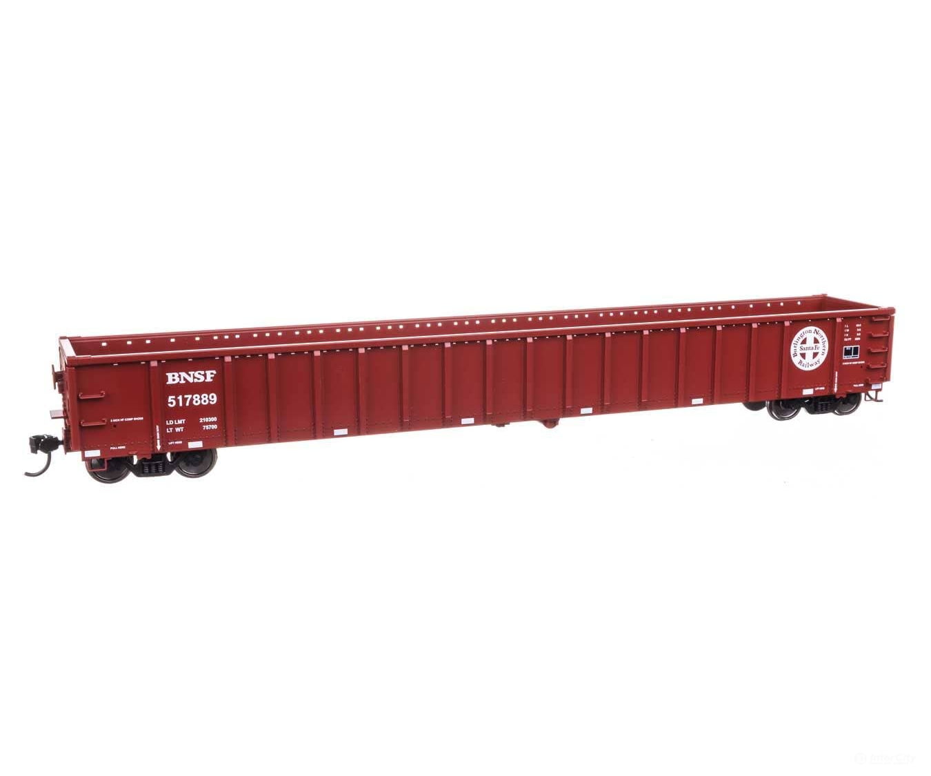 Walthers HO 6461 68’ Railgon Gondola - Ready To Run - BNSF Railway #517889 Freight Cars